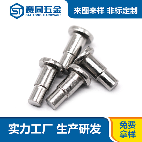 304不銹鋼平頭實(shí)心臺階鉚釘